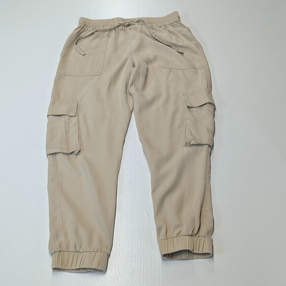 Vince Camuto Size XS Khaki Cargo Cropped Joggers - Picture 9 of 15